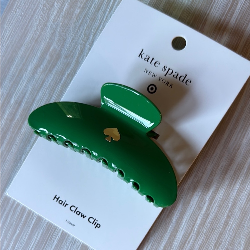 Kate Spade Green Hair Claw Clip